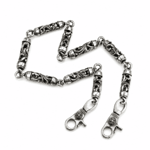 silver vintage wallet chain