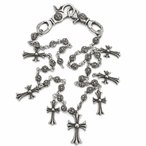 silver vintage wallet chain