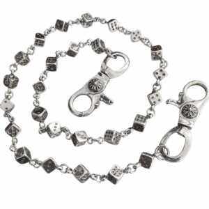 crow ch fashion trend personality versatile dice style double lobster buckle hipster hip hop chain bag hanging chain