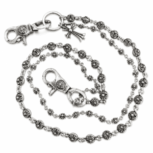double cross pendant wallet chain