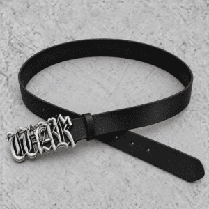 dark style metal buckle sanskrit antique silver decorative belt new y2k subculture punk decorative personalized belt