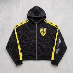 cheetah horse hoodie