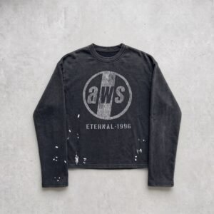 distressed aws long sleeve